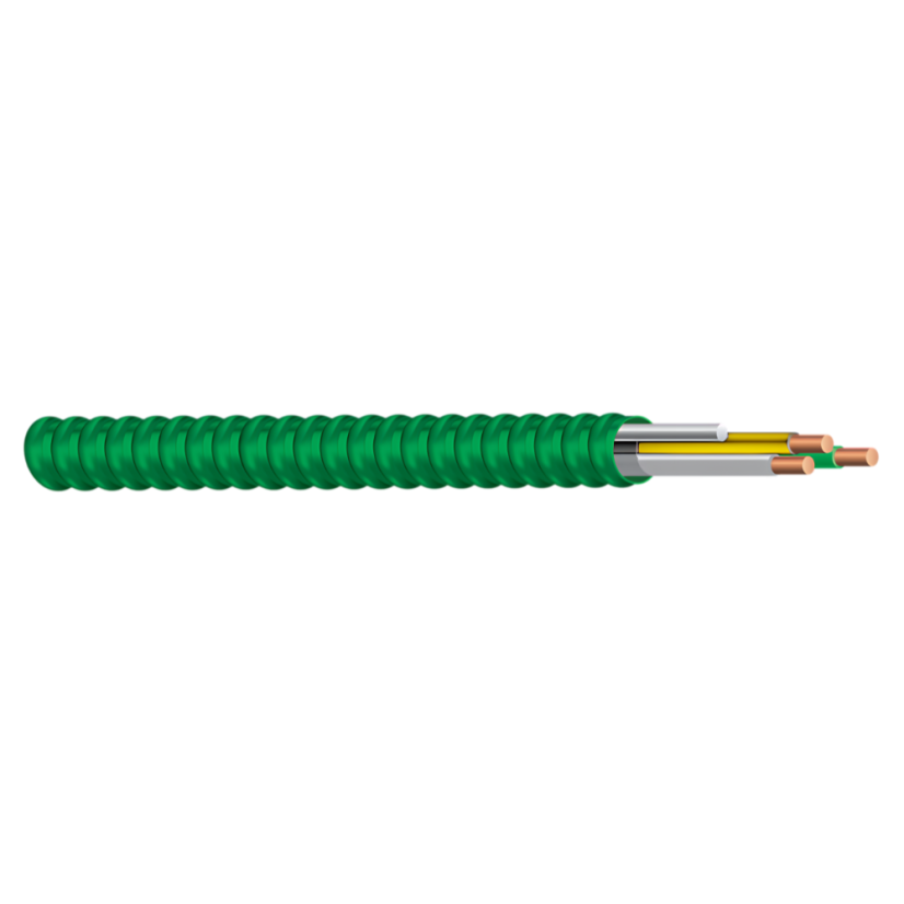 MCAP Cable - Solid, Yellow/Gray, 12/2, 1000 Feet Spooled
